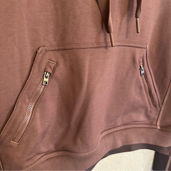 Athleta Women’s Layered Pullover Maroon‎ Hoodie Size XS - Picture 4 of 6